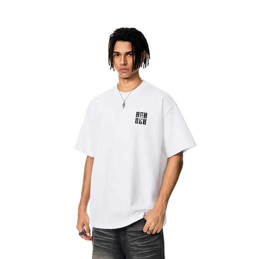 【Achock官方店】春夏新款美式复古logo短袖T恤男女潮牌宽松上衣 商品图0