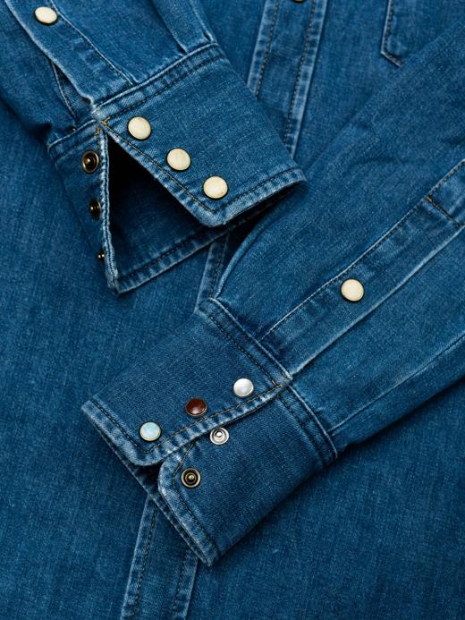 Fortela Western Shirt 水洗丹宁衬衫 商品图7