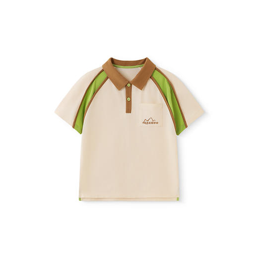 英氏儿童T恤夏季透气凉感上衣POLO衫短袖男童女童休闲T恤2025新款 商品图4