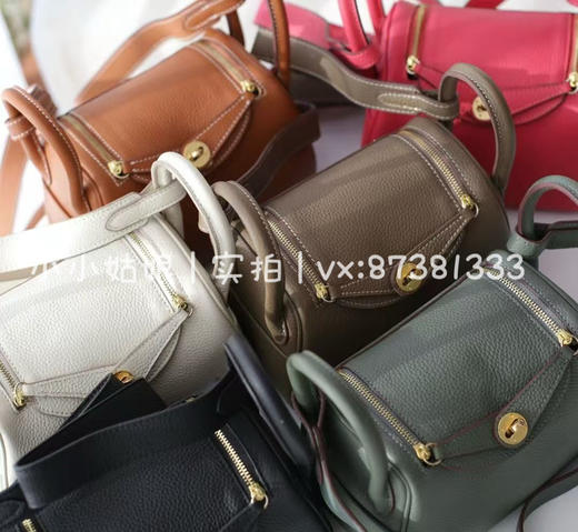 无标爱马仕，纯头层牛皮19cm迷你Lindy 商品图1