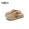 预售10天发|Safiya/索菲娅2025懒人编织软底外穿舒适包头勃肯凉拖SFD1110230 商品缩略图7