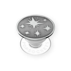 【太空梦游记】银河图景 POPGRIP泡泡骚手机粘贴式气囊支架 Enamel金属珐琅系列 银色 日月星