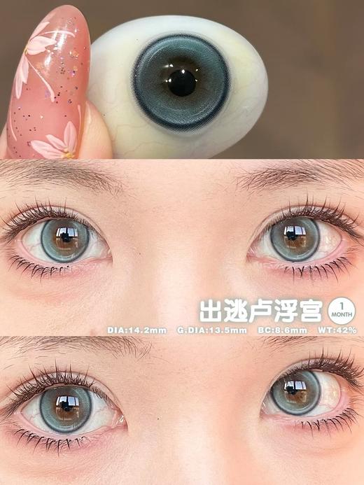 yeelens旗下 早安莉莉丝&晚安大小姐&出逃卢浮宫 14.2mm白狮参考着色中大直径   月抛2片 商品图10