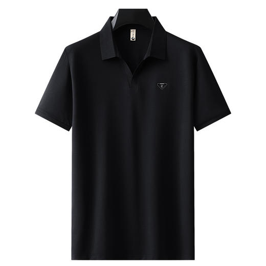 【剪刀领】【DG】大依优型大码剪刀领短袖Polo衫V领男装加肥加大夏季休闲翻领上衣肥佬宽松胖子 商品图4