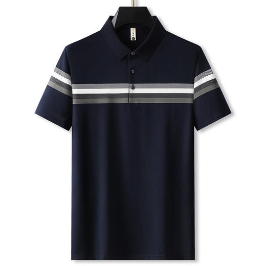 【DG】大依优型大码短袖polo衫夏季半袖肥佬宽松加肥加大撞色男士上衣胖子透气 商品图6