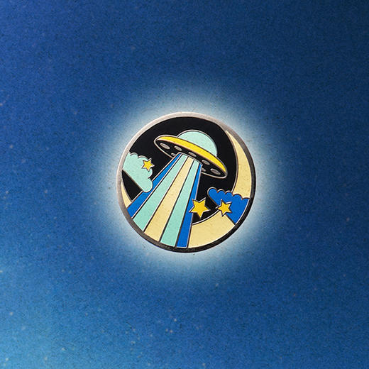 【太空梦游记】极光飞船 POPGRIP泡泡骚手机粘贴式气囊支架 Enamel金属珐琅系列 撞色 日月星 卡通 商品图2