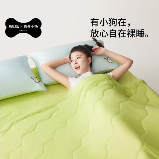 躺岛瓜瓜&线条小狗联名凉被凉凉暖暖双重睡感夏被轻薄透气空调被 商品图5