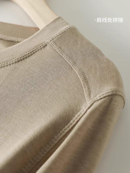 8色醋酸羊毛兰精天丝魔法T，全进口成分‼️  ✅美国伊士曼NAIA ™醋酸+澳大利亚羊毛+奥地利进口兰精天丝❗️  ✅后背缝线设计，显瘦 ✅3D立体剪裁 进口大王线加持，奢华工艺 商品图10