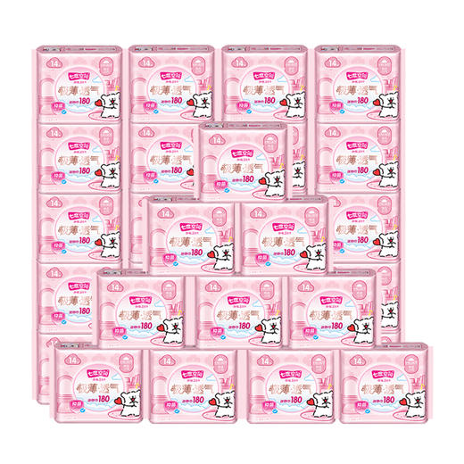 30QSD8314（包装）七度空间少女极薄小狗180mm30包组套（线条小狗） 商品图0