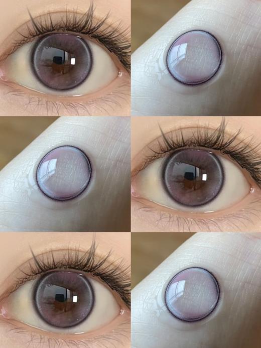 yeelens旗下 幻紫天鹅绒&小狗汉堡&月光人鱼 14.2mm白狮参考着色中大直径   月抛2片 商品图1