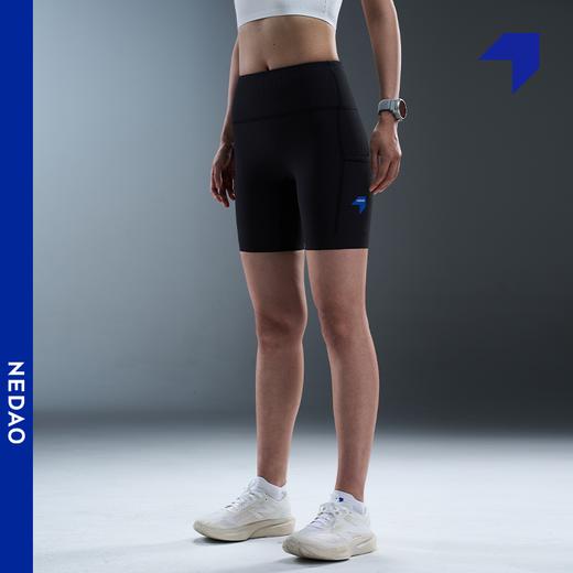 NEDAO内道汗隐痕条纹紧身跑步运动女春夏新四分半弹短裤 商品图3