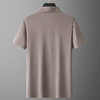 【冰丝】【DG】大依优型大码休闲纯色Polo衫冰丝凉感翻领百搭半袖体恤夏季胖子上衣 商品缩略图4