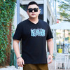 【纯棉】【DYG】大依优型大码男装纯棉V领T恤夏季冰感短袖t恤男百搭休闲宽松t恤男士加肥加大码肥佬男装 商品缩略图1
