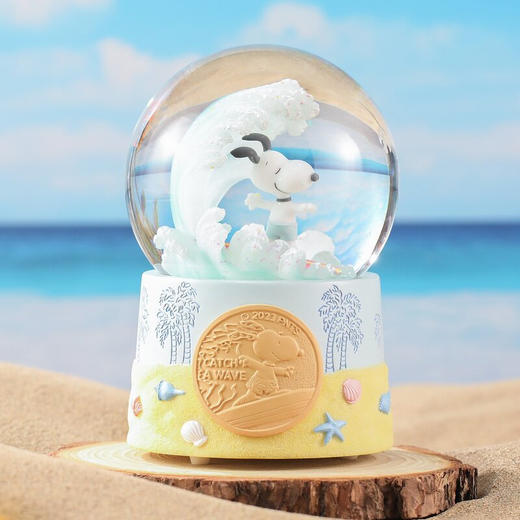 史努比冲浪水球音乐盒 商品图0