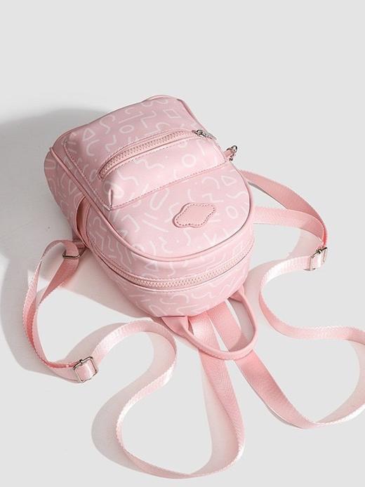 【粉色双肩包，轻便学生书包】韩版包包女生 新款迷你小背包 可爱粉色双肩包 旅游轻便学生书包-QQ 商品图4