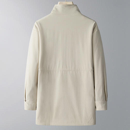 【DPX】300斤大依优型大码新潮中长款时尚休闲夹克加大码风衣外套男士胖子春秋 商品图2