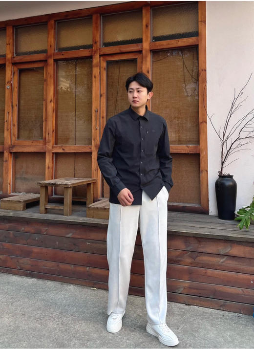 218-5 孤品清 无退换 两棵树 男士商务休闲衬衫 老朱176/146穿XL 商品图9