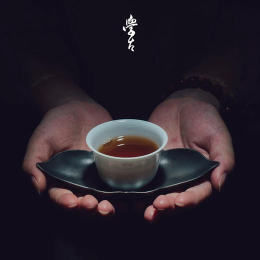 学古|杜若茶托 中式复古纯锡制品茗收藏把玩茶杯托 6只装 商品图0