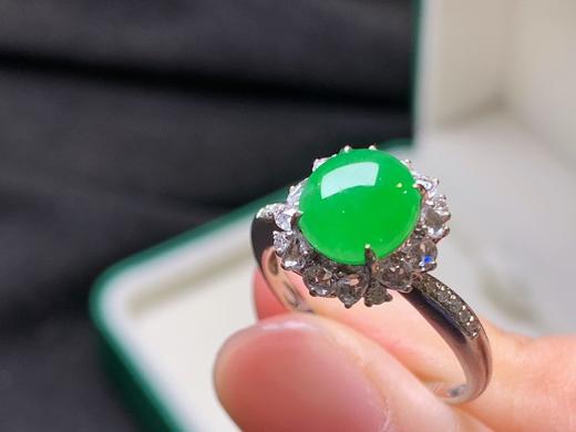 蛋面翡翠戒指 商品图2