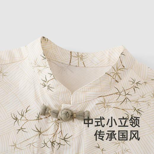 【商场同款】英氏婴儿衣服夏季短袖透气小宝宝包屁衣新中式连体衣 商品图2
