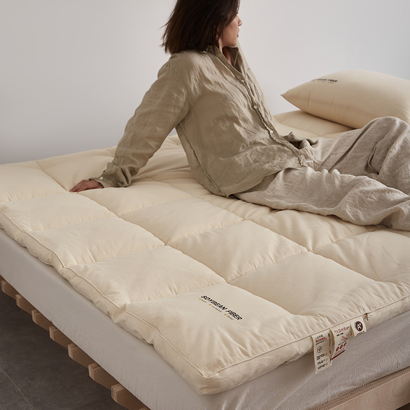 【A类5CM全棉大豆床垫】a类全棉大豆床垫透气保暖原棉床褥垫5cm加厚床垫子