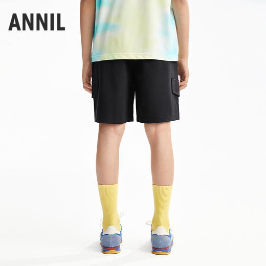 【凉感】【工装风】男童SORONA针织中裤夏季新款安奈儿童装EB526067 商品图2