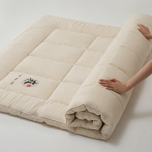 【A类5CM亚麻床垫】亚麻床垫A类5公分保暖垫子大豆纤维床垫床褥加厚立体 商品图3
