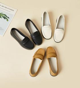 心选丨【春夏必备】真皮软底简约舒适单鞋脚感满分