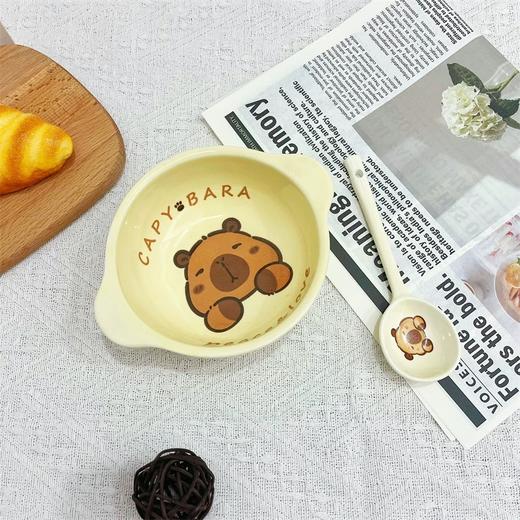 【麦麦SY粉丝专属赠品】ins风6寸陶瓷双耳碗+勺 商品图0