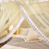 自然醒花边宫廷落地蚊帐加密公主风三开门防尘卧室家用纹账结婚蚊帐婚房蚊帐2503HH 商品缩略图14