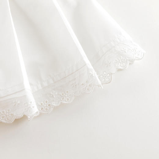 马克珍妮女童甜美花边百褶短裙 宝宝半身裙2025年春夏新款550396 商品图4