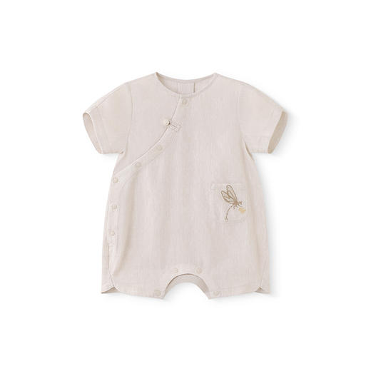 【商场同款】英氏婴儿衣服夏季短袖透气小宝宝包屁衣新国风连体衣 商品图4