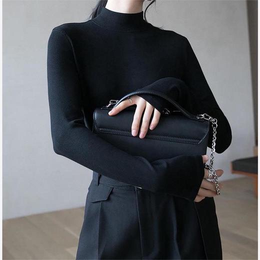 老米优品🎈 情侣款！护腹款。含绵羊毛+桑蚕丝《复古中领设计羊绒蛋白打底衫》 7A抗菌, 自带温暖感面料，人手必备！ 商品图3