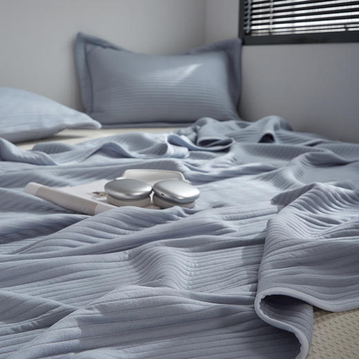 【A类竹纤维空气层夏被】A类竹纤维透气夏被纯色夏凉被空调被夏季薄被可机洗 商品图9