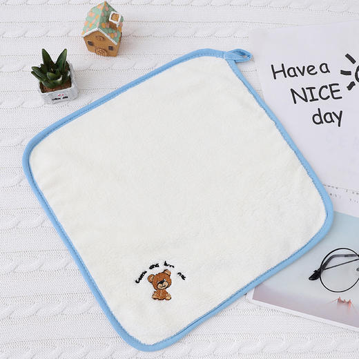 【19.9抢5条❗️婴儿珊瑚绒小方巾】软绵绵，舒适亲肤，家用擦脸毛巾新生儿童洗脸超柔手帕宝宝洗澡口水巾 商品图7