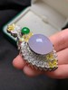 紫罗兰蛋面翡翠吊坠 商品缩略图0