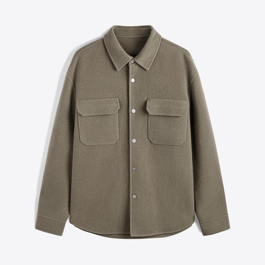 GXG男装 卡其色烧花翻领短大衣 冬季热卖卡其色烧花翻领短大衣GEX10626064 商品图4