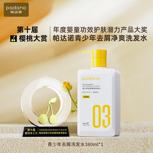 帕达诺12岁+青少年去屑洗发水380ml 商品图0