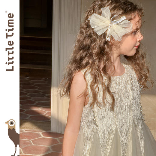 Littletime2025春夏新款法式轻奢小香风流苏纱裙公主裙 商品图2