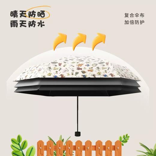 恒鼎五折黑胶晴雨两用迷你伞｜掌心之物，轻到无感，扛风更防晒~ 商品图4