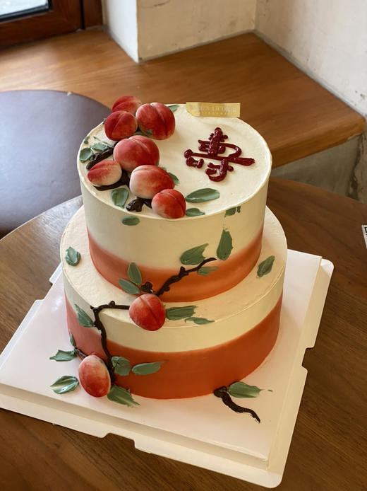 长辈祝寿寿桃蛋糕 商品图1