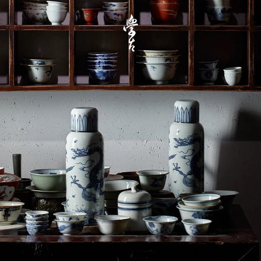 学古|一原传家壶迷你·龙年限定礼盒 青花龙保温壶595ml 商品图0