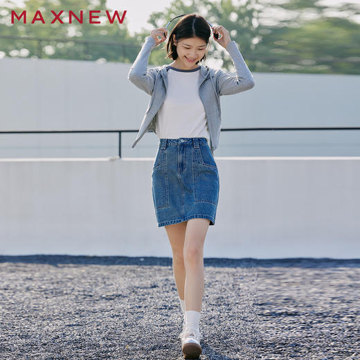 【裙装】高腰A字牛仔短裙 1P2225104 商品图2