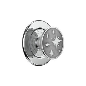 【太空梦游记】银河图景·MagSafe圆啪嗒 MAGSAFE磁吸手机气囊支架 Round圆啪嗒系列 银色 日月星