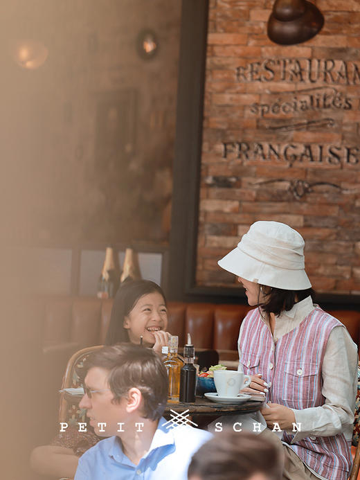 PETIT SCHAN小闪 CLO#735 Memoirs of Paris 巴黎回忆录 比利时进口色织亚麻拼接设计感马甲 商品图2