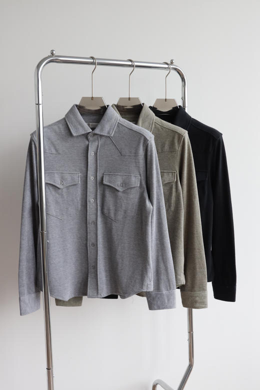 BRUNE11O CUC1NELL1花纱珠地长袖针织衬衫 CS225 商品图3