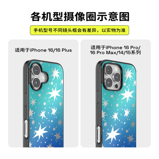 【太空梦游记】银星初照 POPCASE手机壳 MagSafe Popcase磁吸款 镜面壳 蓝色 日月星 iPhone 16/15/14 商品图2