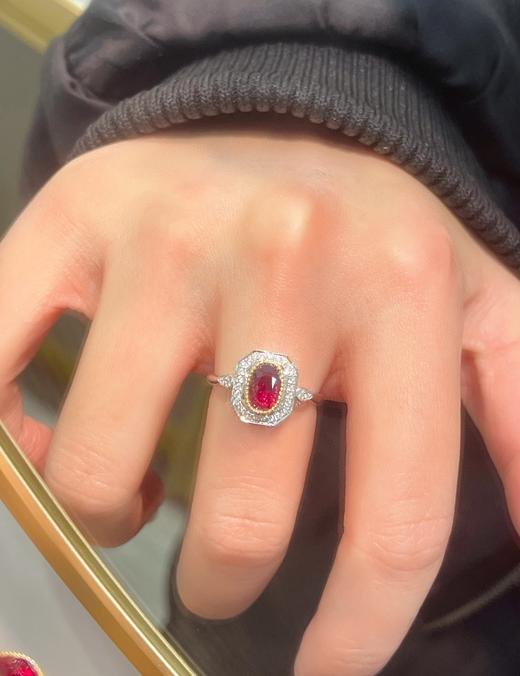 1.12ct刻面红宝石戒指 商品图3