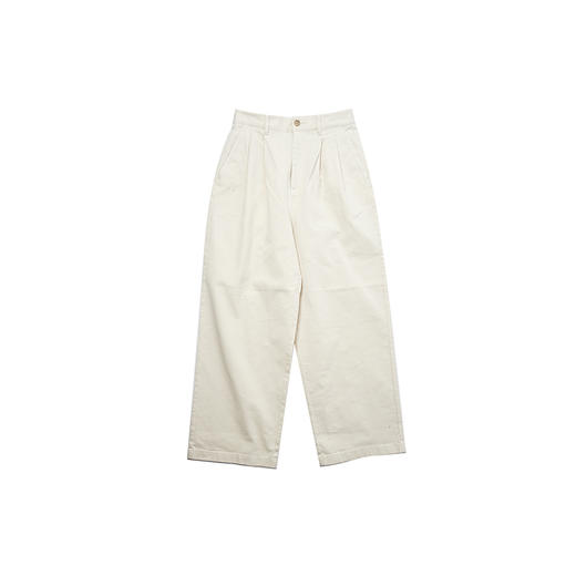 DANTON ASI_2TUCK WIDE PANTS 女装宽松锥形长裤 商品图0