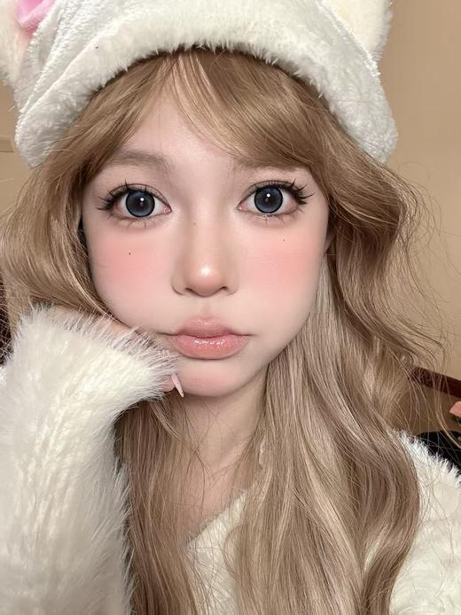 【大直径半年抛】MIMIPARK-碎金系列-星朗碎金蓝/石榴碎金棕-14.5mm【半年抛 0-800度 无525/575】 商品图3